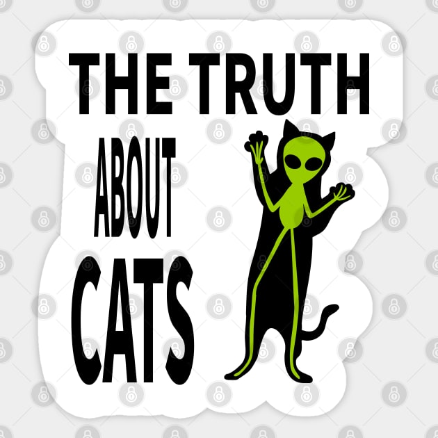 THE TRUTH ABOUT CATS Sticker by MoreThanThat